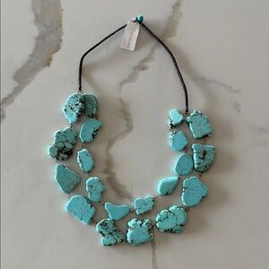 Boho Chic Turquoise Stone Statement Necklace